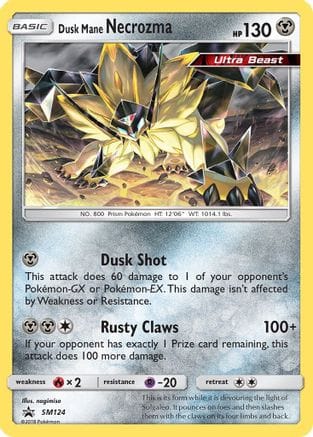 'Pokemon - 'Dusk Mane Necrozma SM124  - Holofoil SM Promos - Promo