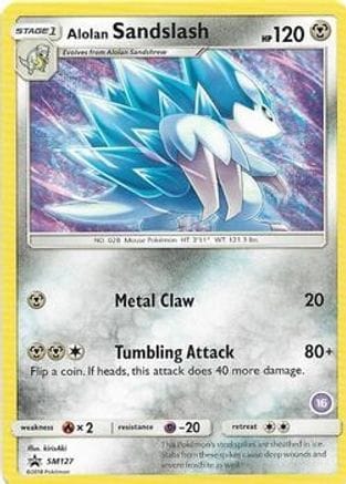 'Pokemon - 'Alolan Sandslash (16) SM127  SM Trainer Kit Alolan Sandslash & Alolan Ninetales - Promo