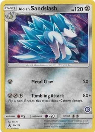 'Pokemon - 'Alolan Sandslash (30) SM127  - Holofoil SM Trainer Kit Alolan Sandslash & Alolan Ninetales - Promo