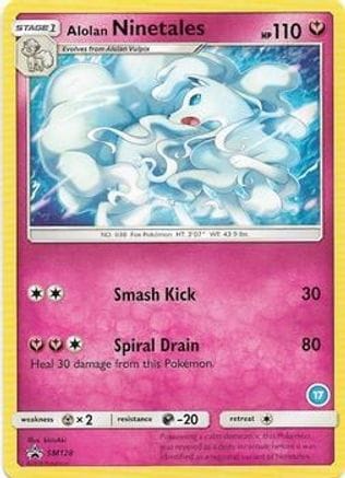 'Pokemon - 'Alolan Ninetales (17) SM128  SM Trainer Kit Alolan Sandslash & Alolan Ninetales - Promo