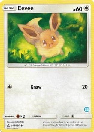 'Pokemon - 'Eevee (26) 104  SM Trainer Kit Alolan Sandslash & Alolan Ninetales - Common