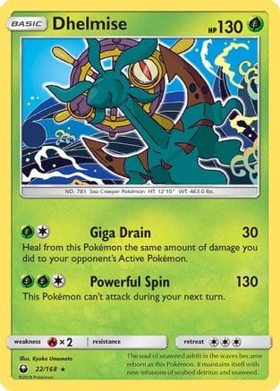 'Pokemon - 'Dhelmise 022  SM  Celestial Storm - Rare
