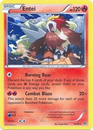 'Pokemon - 'Entei 014/98  - Holofoil Blister Exclusives - Promo
