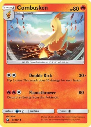 'Pokemon - 'Combusken 027/168  SM  Celestial Storm - Uncommon