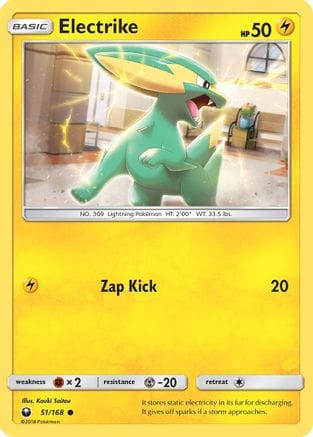 'Pokemon - 'Electrike 051  SM  Celestial Storm - Common