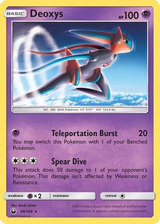 'Pokemon - 'Deoxys (69) 069/168  SM  Celestial Storm - Rare