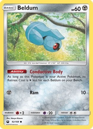 'Pokemon - 'Beldum (92) 092  SM  Celestial Storm - Common