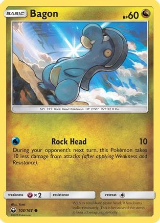 'Pokemon - 'Bagon (103) 103/168  SM  Celestial Storm - Common