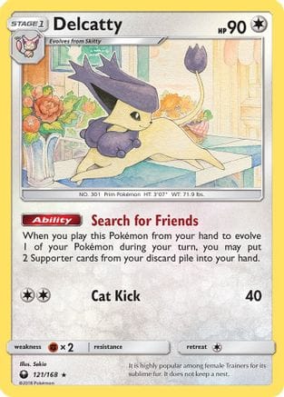'Pokemon - 'Delcatty 121  - Holofoil SM  Celestial Storm - Holo Rare