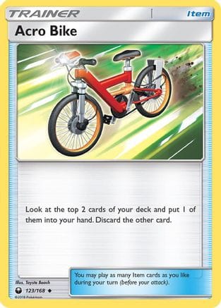 'Pokemon - 'Acro Bike 123/168  - Reverse Holofoil SM  Celestial Storm - Uncommon