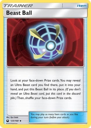 'Pokemon - 'Beast Ball 125/168  - Reverse Holofoil SM  Celestial Storm - Uncommon