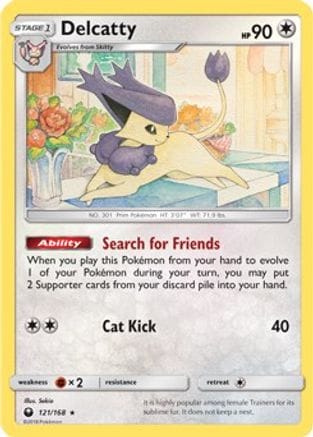 'Pokemon - 'Delcatty 121/168  Deck Exclusives - Rare