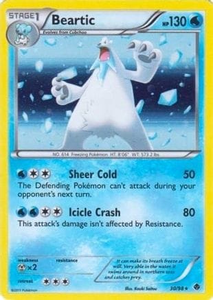 'Pokemon - 'Beartic 030/98  - Holofoil Blister Exclusives - Promo