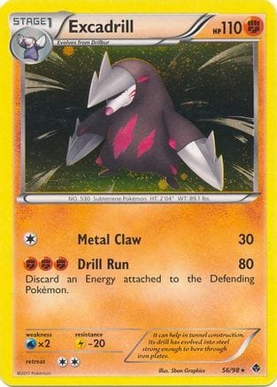 'Pokemon - 'Excadrill 056/98  - Holofoil Blister Exclusives - Promo