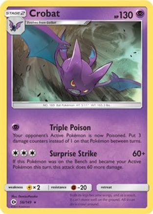 'Pokemon - 'Crobat 056/149  - Holofoil Blister Exclusives - Promo