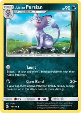 'Pokemon - 'Alolan Persian 079/149  - Holofoil Blister Exclusives - Promo