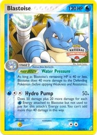 'Pokemon - 'Blastoise 014/100  League & Championship Cards - Promo