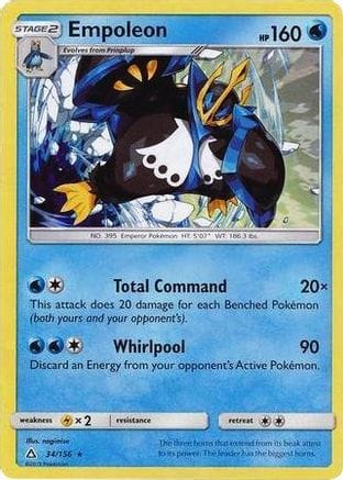 'Pokemon - 'Empoleon 034/156  - Holofoil Deck Exclusives - Rare