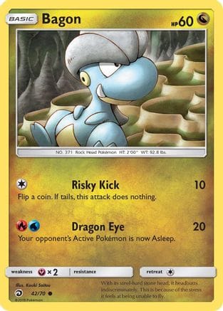 'Pokemon - 'Bagon 042  Dragon Majesty - Common