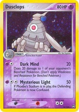 'Pokemon - 'Dusclops 014/108  - Holofoil Deck Exclusives - Holo Rare