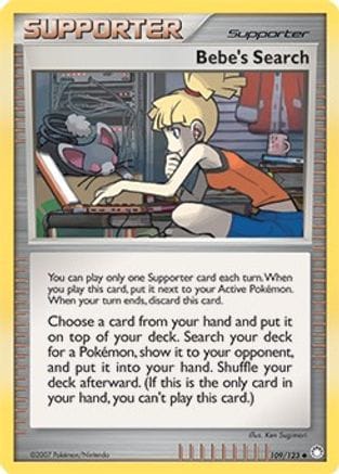 'Pokemon - 'Bebe's Search 109/123  - Holofoil Miscellaneous Cards & Products - Promo