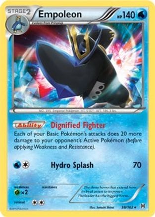 'Pokemon - 'Empoleon 038/162  Deck Exclusives - Rare