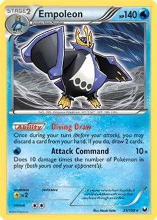 'Pokemon - 'Empoleon 029/108  Deck Exclusives - Rare
