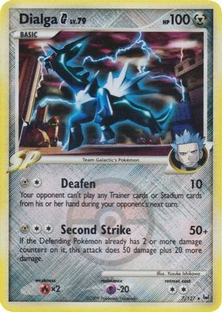 'Pokemon - 'Dialga G 007/127  - Reverse Holofoil League & Championship Cards - Promo