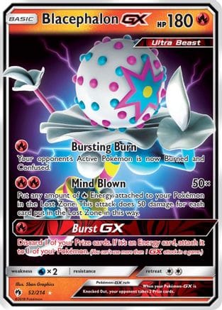 'Pokemon - 'Blacephalon GX 052/214  - Holofoil SM  Lost Thunder - Ultra Rare