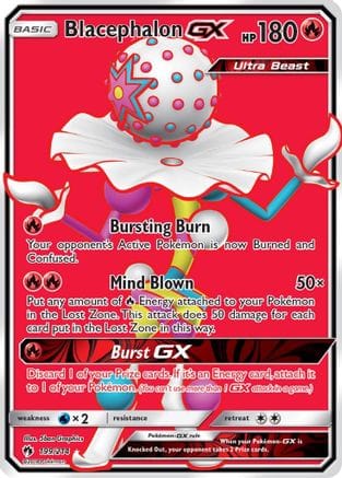 'Pokemon - 'Blacephalon GX (Full Art) 199  - Holofoil SM  Lost Thunder - Ultra Rare