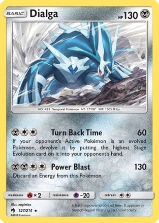 'Pokemon - 'Dialga 127/214  - Holofoil SM  Lost Thunder - Holo Rare