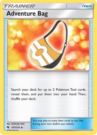 'Pokemon - 'Adventure Bag 167/214  - Reverse Holofoil SM  Lost Thunder - Uncommon