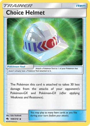 'Pokemon - 'Choice Helmet 169  - Reverse Holofoil SM  Lost Thunder - Uncommon