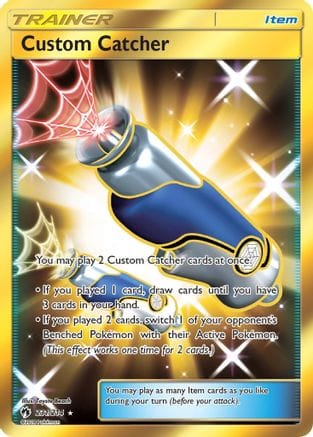 'Pokemon - 'Custom Catcher (Secret) 231  - Holofoil SM  Lost Thunder - Secret Rare