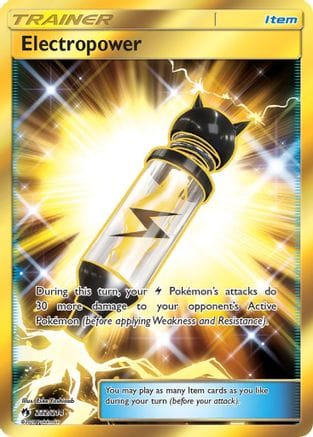 'Pokemon - 'Electropower (Secret) 232  - Holofoil SM  Lost Thunder - Secret Rare