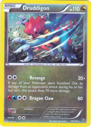 'Pokemon - 'Druddigon 070/106(Cosmos  - Holofoil Blister Exclusives - Promo