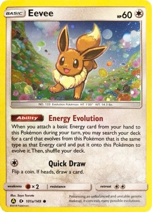 'Pokemon - 'Eevee 101a/149  - Holofoil Alternate Art Promos - Promo