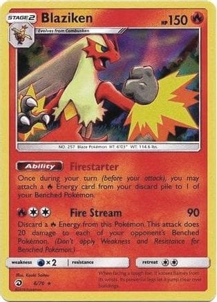 'Pokemon - 'Blaziken 006/070  Deck Exclusives - Rare