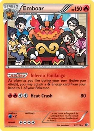 'Pokemon - 'Emboar 027/113  Deck Exclusives - Rare