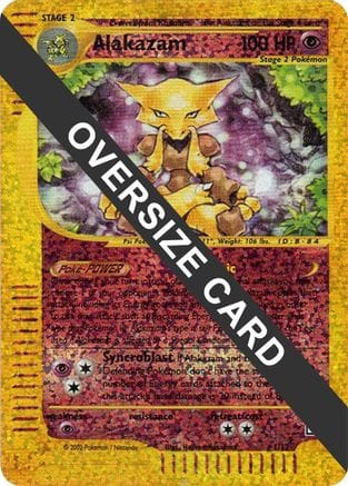 'Pokemon - 'Alakazam 001/12  - Reverse Holofoil Jumbo Cards - Promo
