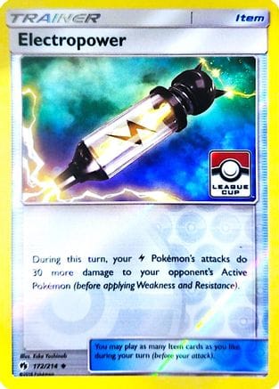 'Pokemon - 'Electropower 172/214  - Reverse Holofoil League & Championship Cards - Promo