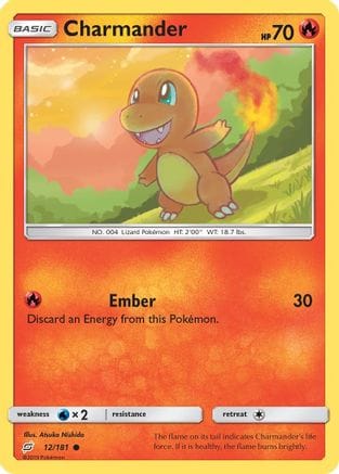 'Pokemon - 'Charmander (12) 012/181  SM  Team Up - Common