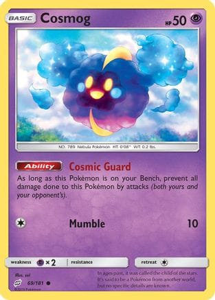 'Pokemon - 'Cosmog 069/181  SM  Team Up - Common