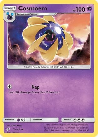 'Pokemon - 'Cosmoem 070/181  - Reverse Holofoil SM  Team Up - Uncommon