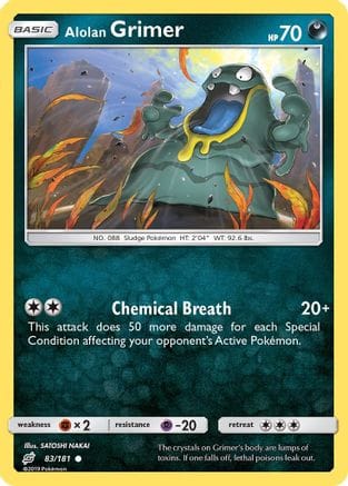 'Pokemon - 'Alolan Grimer 083/181  SM  Team Up - Common