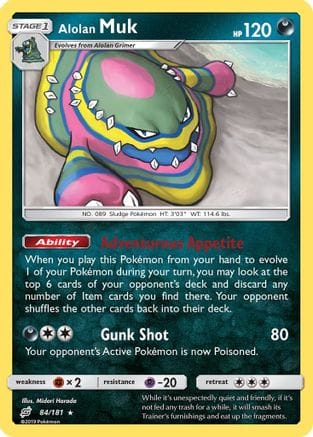 'Pokemon - 'Alolan Muk 084/181  SM  Team Up - Rare
