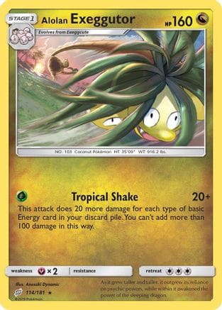 'Pokemon - 'Alolan Exeggutor (114) 114  SM  Team Up - Rare