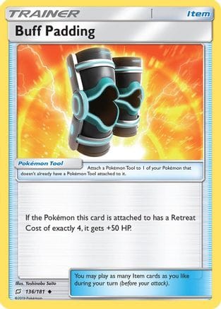 'Pokemon - 'Buff Padding 136/181  SM  Team Up - Uncommon
