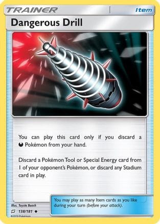 'Pokemon - 'Dangerous Drill 138  - Reverse Holofoil SM  Team Up - Uncommon