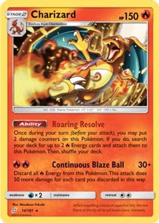 'Pokemon - 'Charizard 014/181  - Holofoil Deck Exclusives - Holo Rare